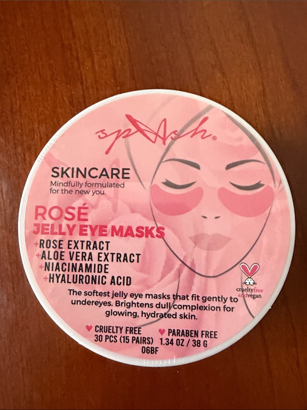 Rosé Jelly Eye Masks — Pink Hydrating Under-Eye Patches